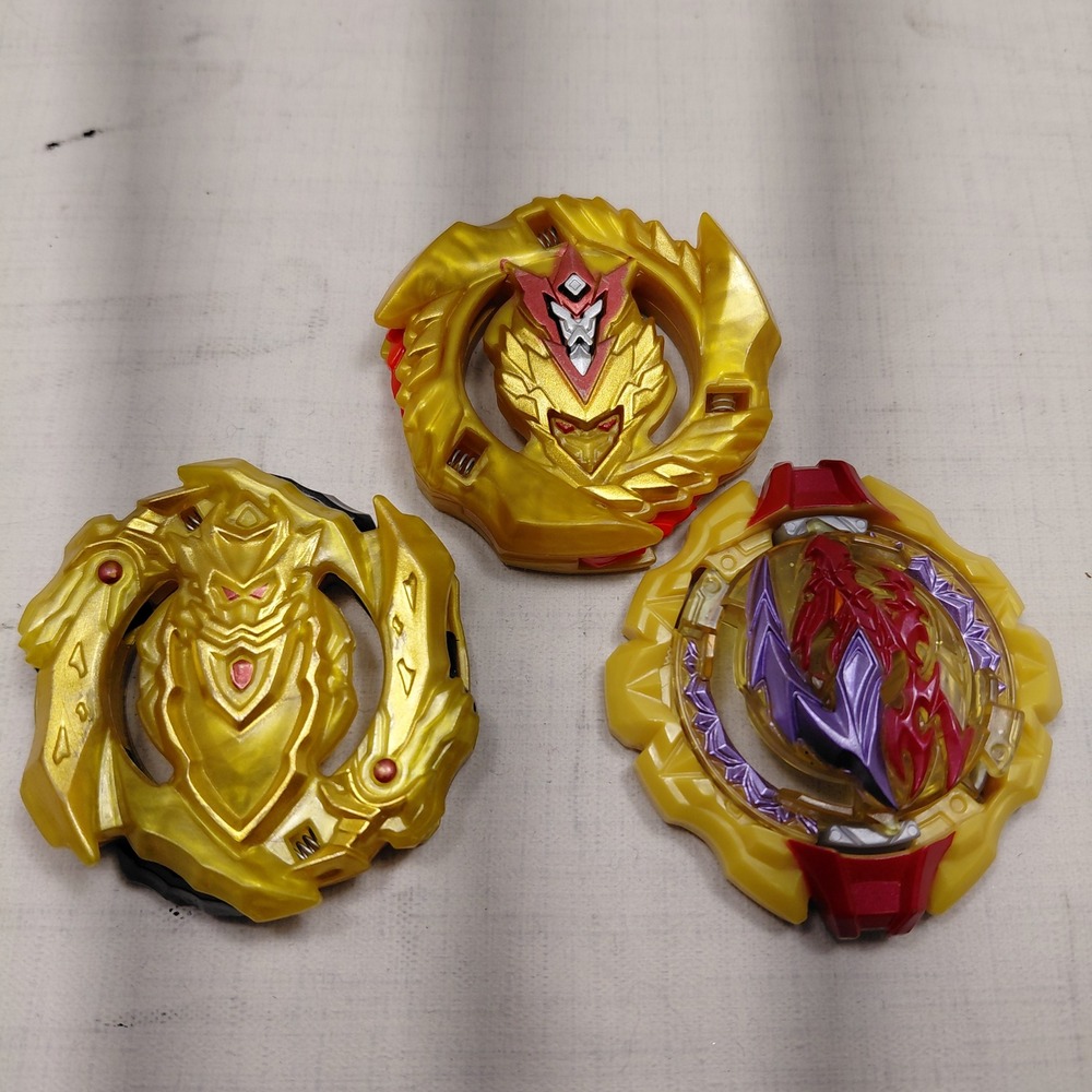 Beyblade Burst Gold Energy‎ Layer Lot of 3 Hasbro Spinning Top Parts